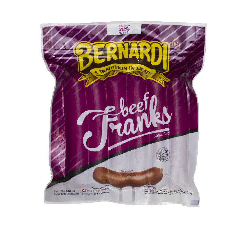 Bernardi Sosis Beef Frank 450 Gram