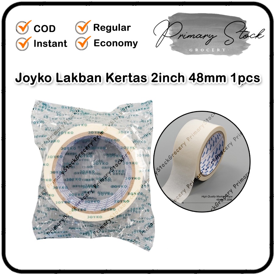 

Isolasi Kertas Besar 2 inch Lakban Masking Tape 48mm Joyko Murah