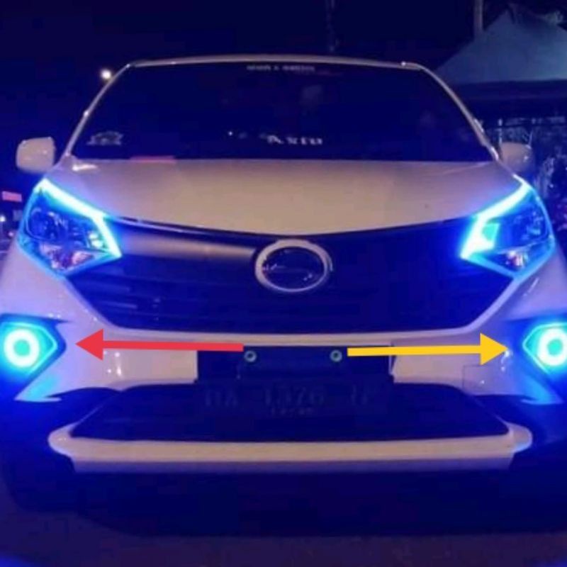 LED foglamp angel eyes 89mm