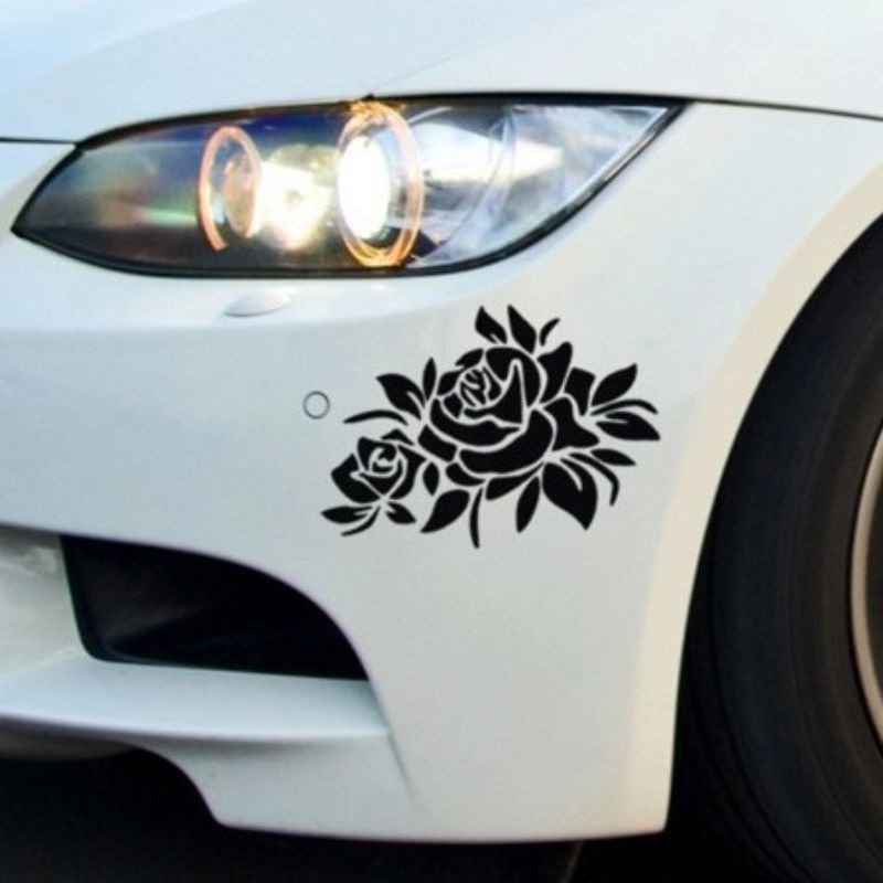 1852 STICKER cutting STICKER MOBIL UNIVERSAL STICKER CUTTING BEMPER MOBIL MOTIF BUNGA CANTIK