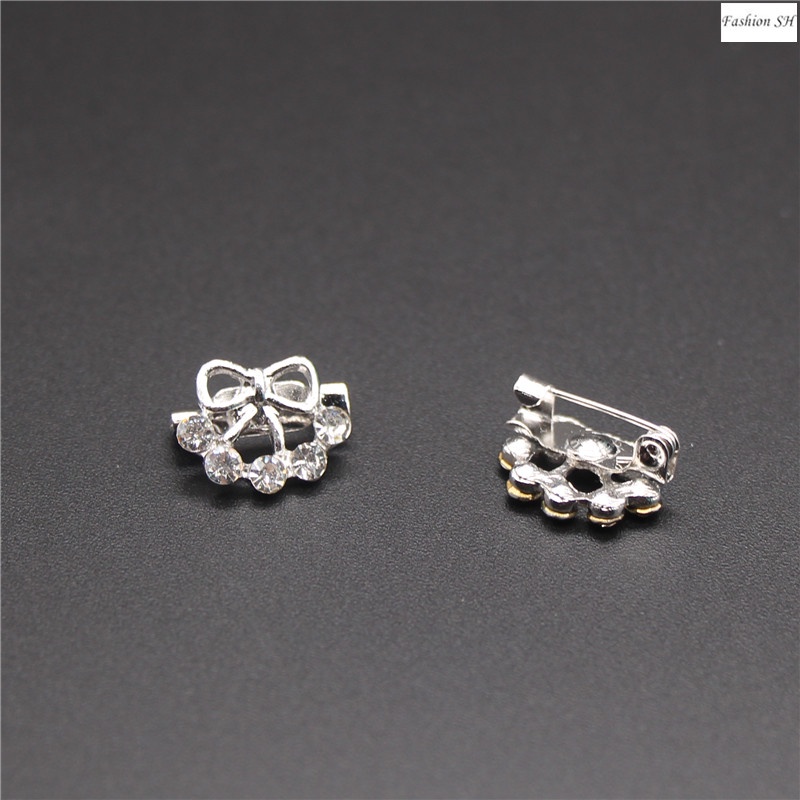 Bros Pin Kecil Lucu Hias Berlian Untuk Aksesoris scarf Wanita M70015