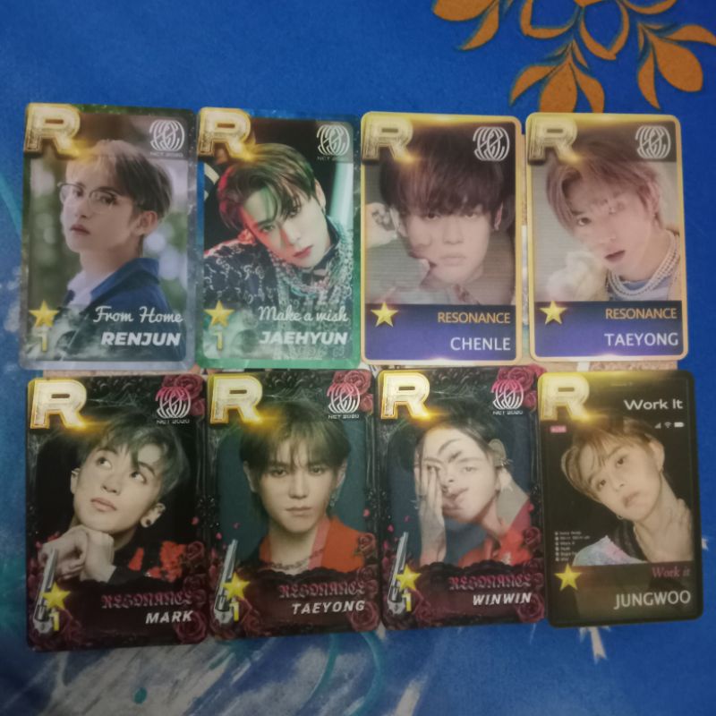 PC R card Jaehyun Renjun, lenti arrival taeyong winwin Mark,work it jungwoo,lenti reso chenle Taeyon
