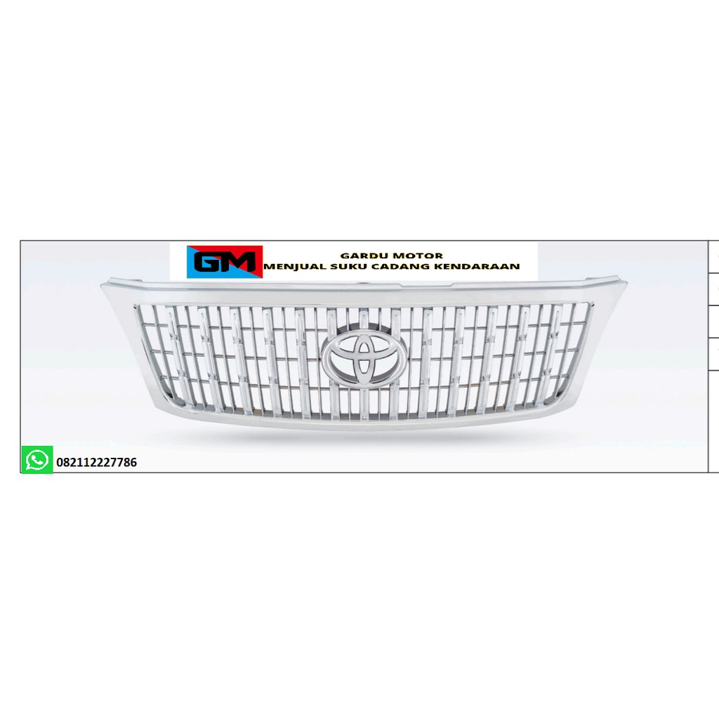 GRILL TOYOTA KIJANG LGX CHROME