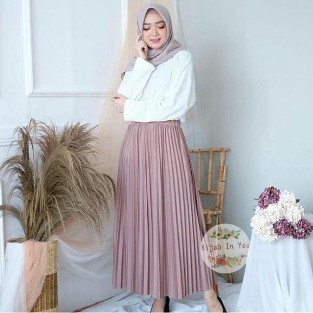 [PROMO] Rok Plisket - Rok Bahan Terbaik Premium PRISKET PLEATED / R.7 - 095-5007