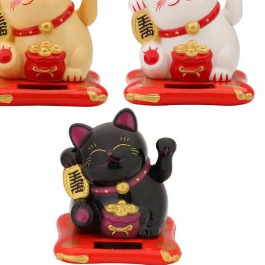 ✽ Kucing keberuntungan mini / patung kucing hoki ✬
