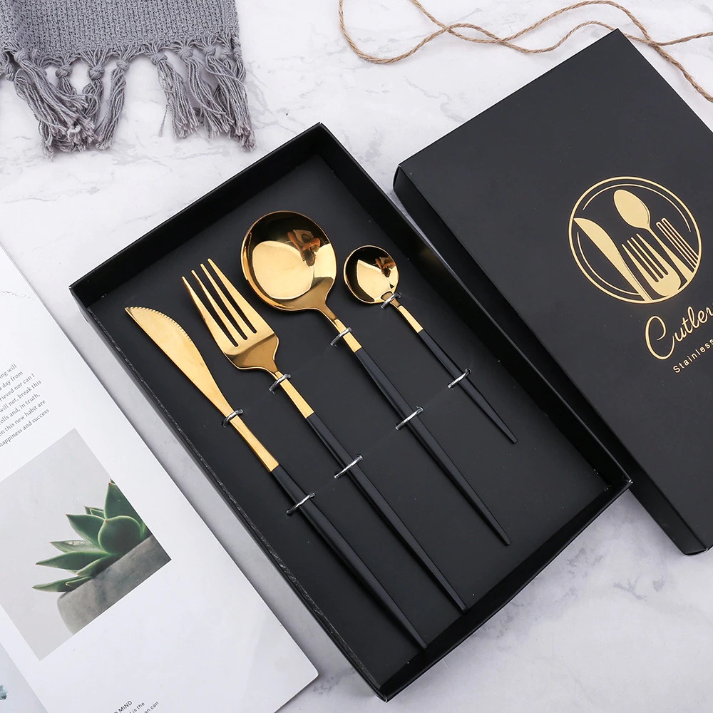 Set Perlengkapan Makan Elegant Sendok Garpu Pisau