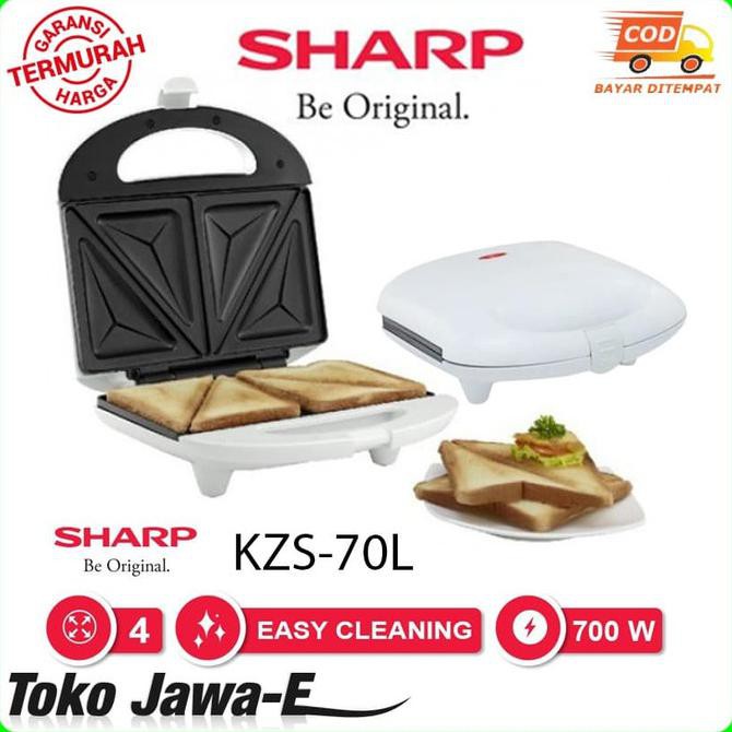 Sharp Toaster KZS-70L(W) Libre SHARP Sandwich Toaster/Pemanggang Roti