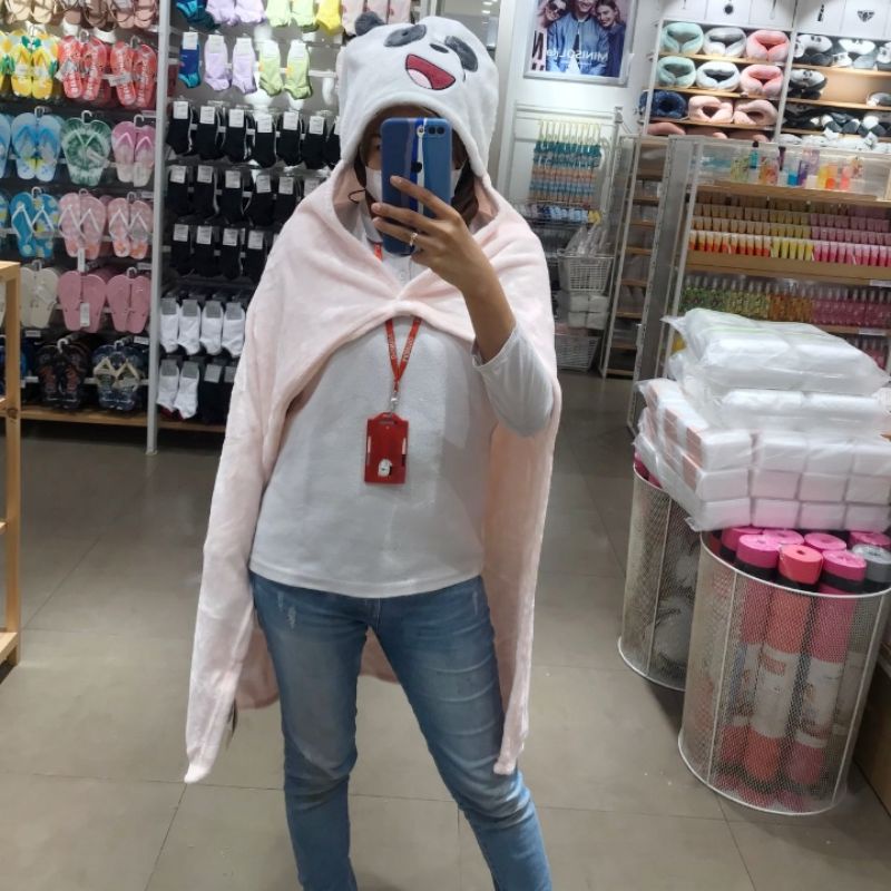 Gardenglories Miniso We Bare Bears Collection 4.0 Throw Blanket / Selimut Wbb