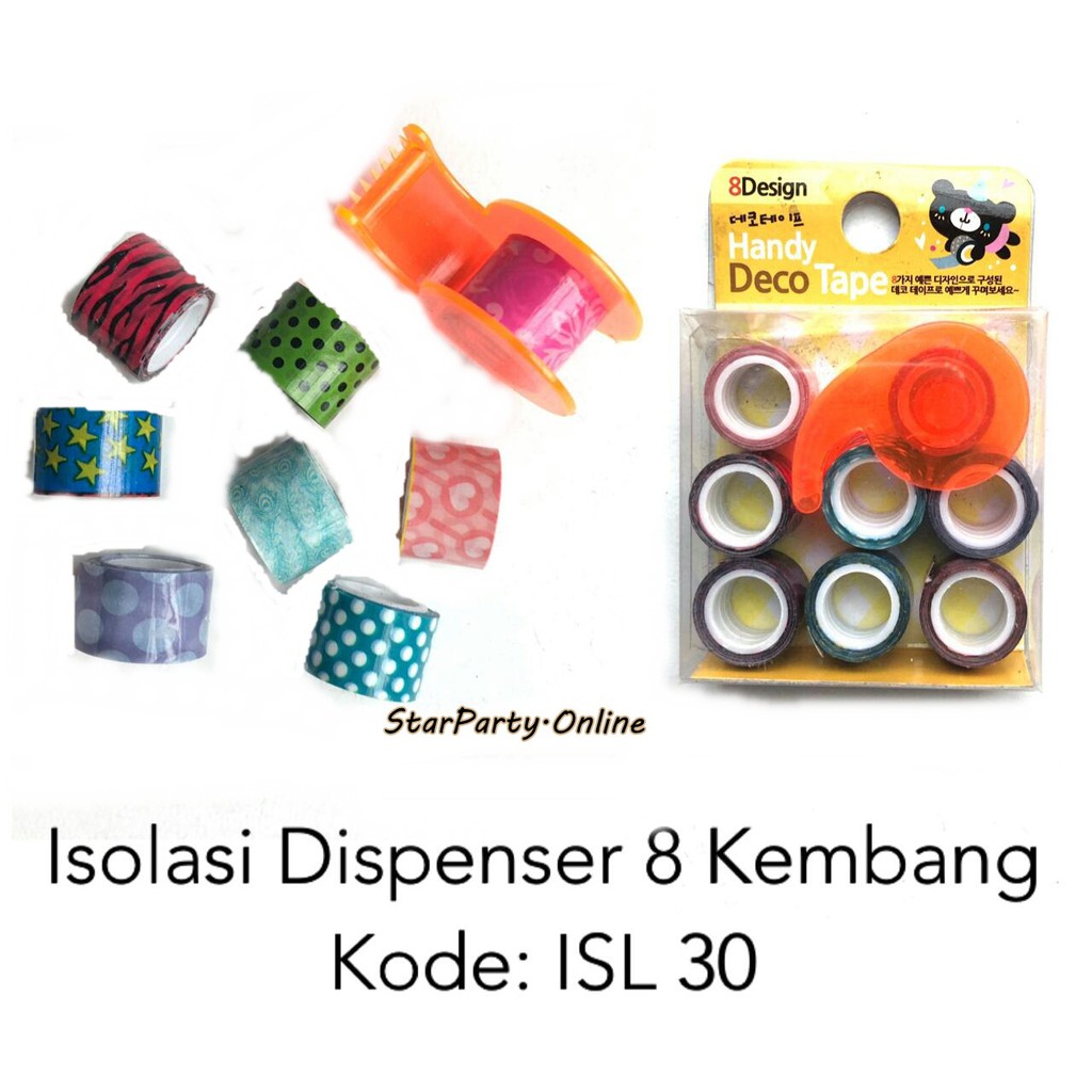 

Isolasi Dispenser 8 Kembang /Isolasi Mini /Isolasi Fancy