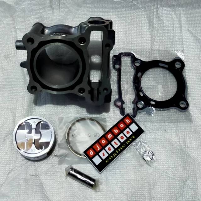 Paket blok bore up yamaha Lexi Aerox Nmax R15VVA WR155 XSR155 63 mm jadi 183 cc