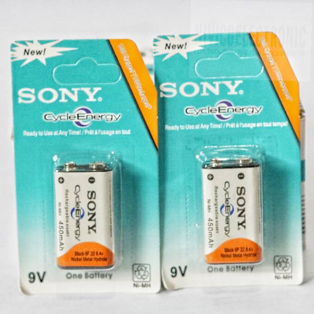 Baterai kotak Sony 9v charge