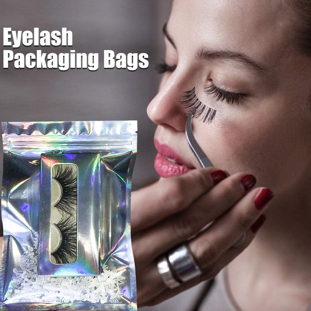 [Multifunction Self Seal Storage Bag] [Ziplock Smell Proof Bags For Party Food Storage] [Holographic Laser  Foil Pouch]