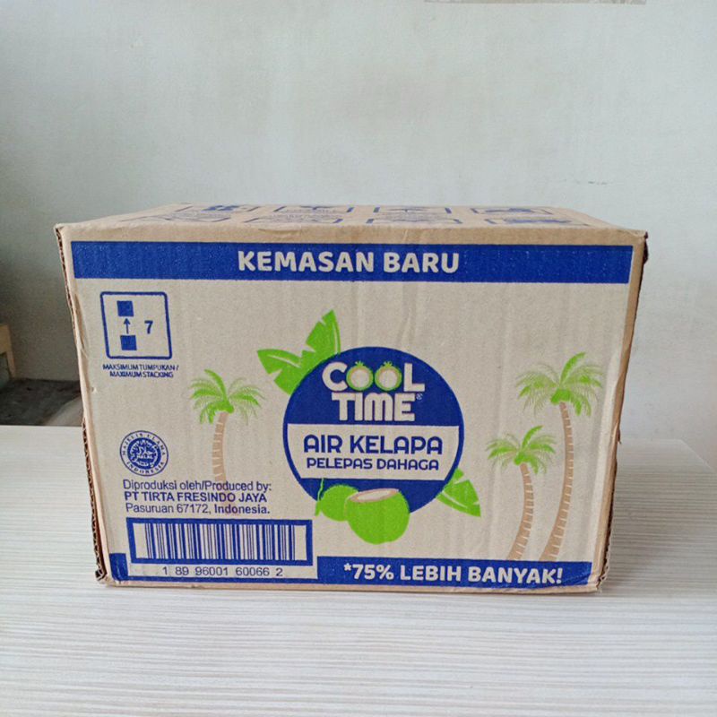 

COOL TIME AIR KELAPA 350ML 350ML DUS KARTON (1 DUS ISI 12PCS) / AIR KELAPA ASLI COOL TIME