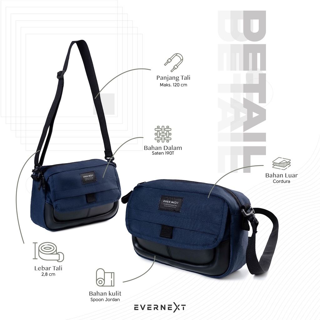 Tas Selempang Pria Sling Pouch Bag Sporty Trendi Casual Branded Distro Pesta Kuliah Hangaout Model Premium Wolfy