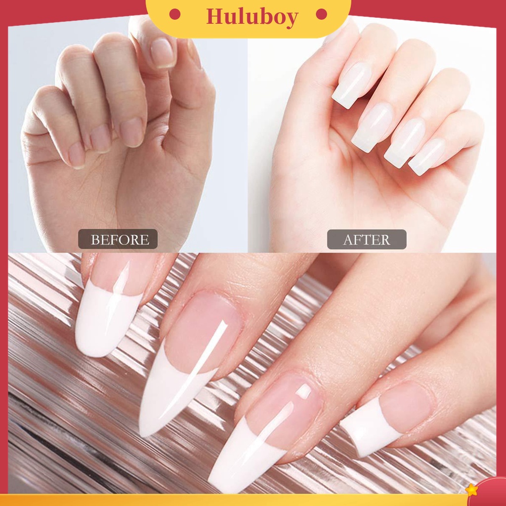 Huluboy Huluboy♡ 100pcs / Set Alat Pembentuk Ujung Kuku Bahan ABS Untuk Manicure