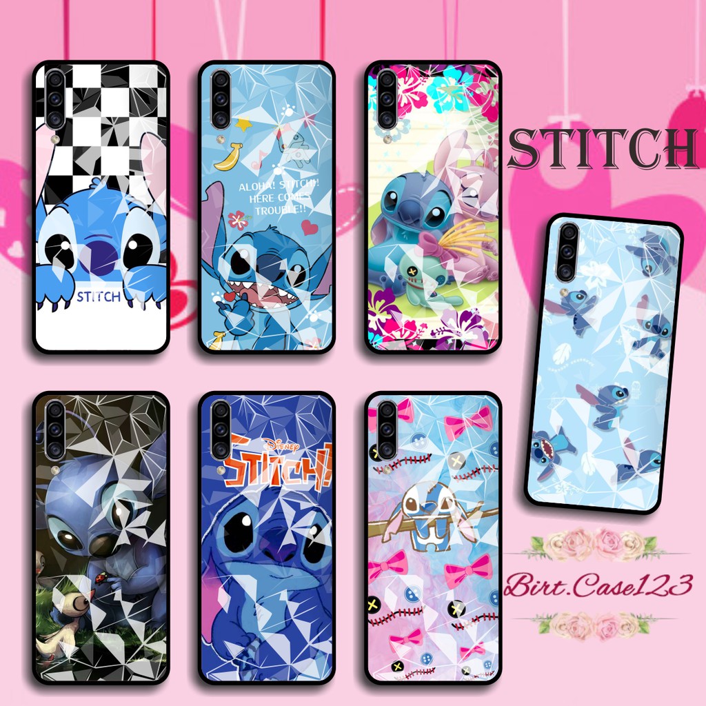 softcase diamond gambar STITCH Oppo A3s A1k A5 A9 2020 A7 F9 A5s A31 A52 A92 A37 A53 A83 F1s BC658