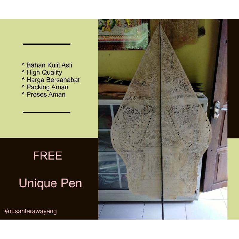 Wayang Kulit Gunungan Jumbo Putihan 1.4 Meter