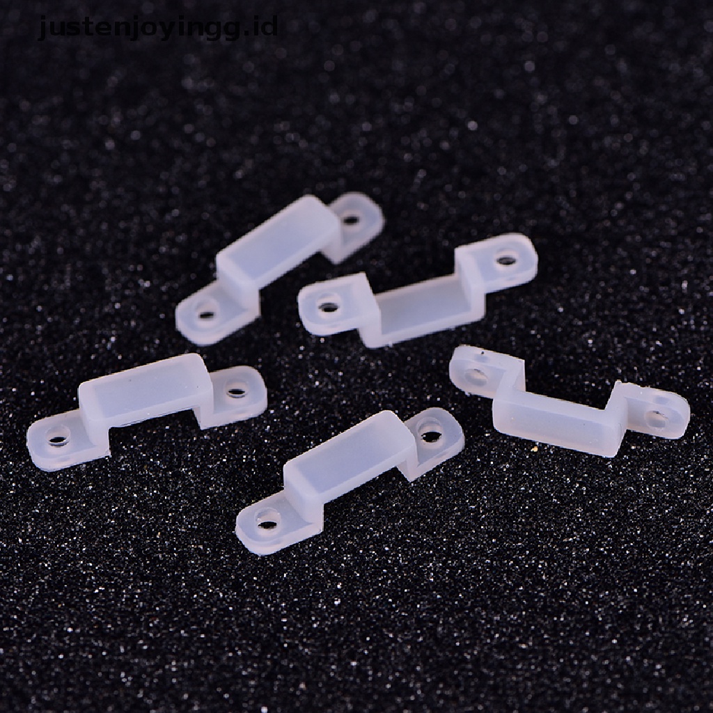 // justenjoyingg.id // 50pcs 10/14mm soft light clamp retaining clips silica gel fixer silicone clip ~