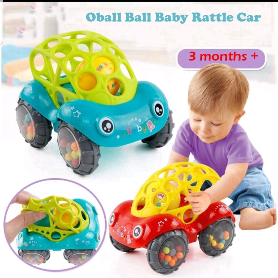 BABY CAR KERINCINGAN BAYI MAINAN BAYI MOBIL KERINCINGAN -BAHAN KARET LEMBUT BISA UNTUK DI GIGIT BABY - BC