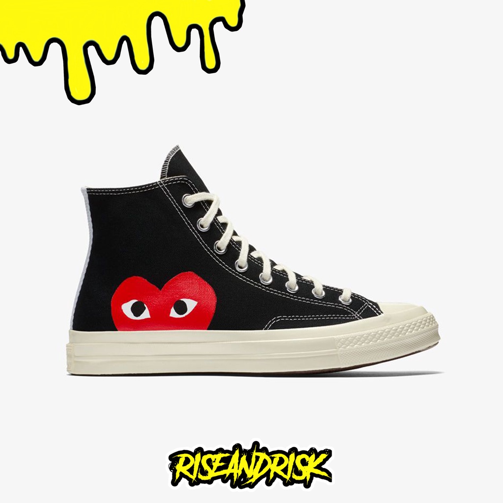 Converse 70s x CDG Play One Heart High Black ORIGINAL