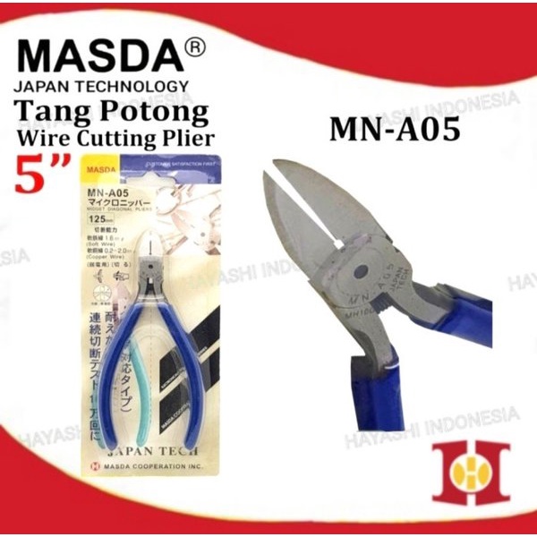 MASDA Tang Potong Lancip Kombinasi Pliers 5 6 Inch Japan Original