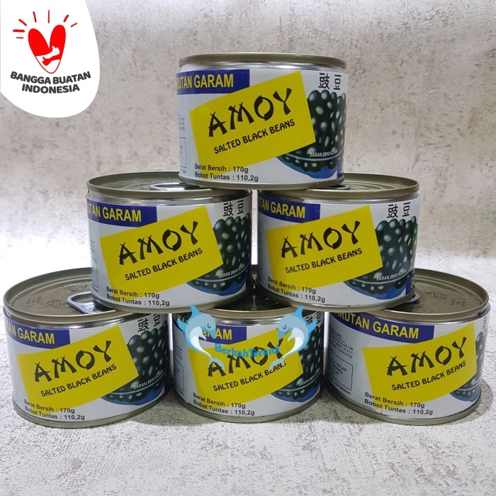 

54eh Amoy Tausi Salted Black Beans 170Gr / Kacang Hitam Kaleng 60Jh