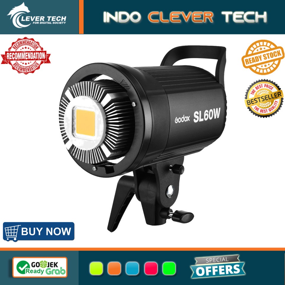 Godox SL60W SL-60W LED Video Light (Daylight-Balanced) - RESMI