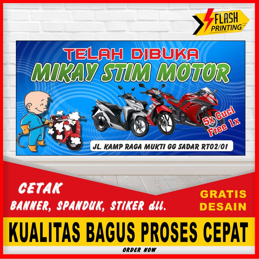 Jual spanduk / spanduk custom / spanduk jualan / spanduk 1 HARI JADI
