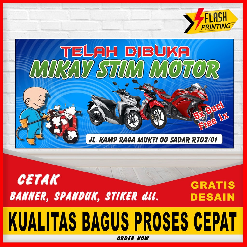 Jual Spanduk / Spanduk Custom / Spanduk Jualan / Spanduk 1 HARI JADI ...