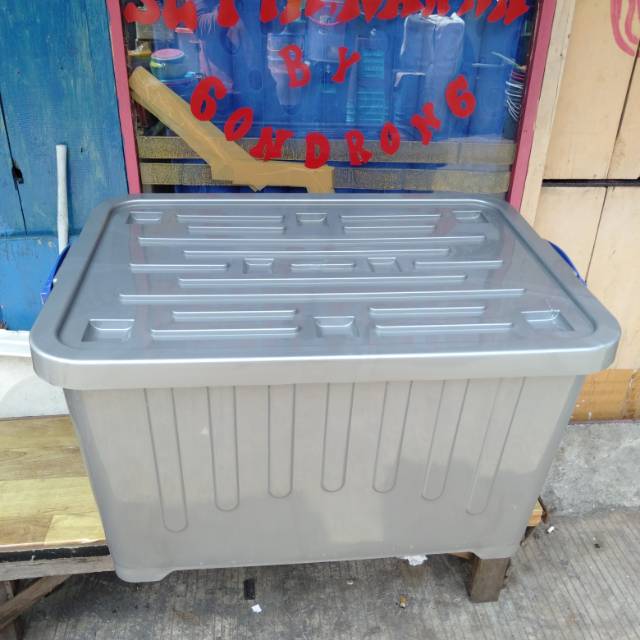 Container Box 140 Liter Silver ( Khusus Ekspedisi)