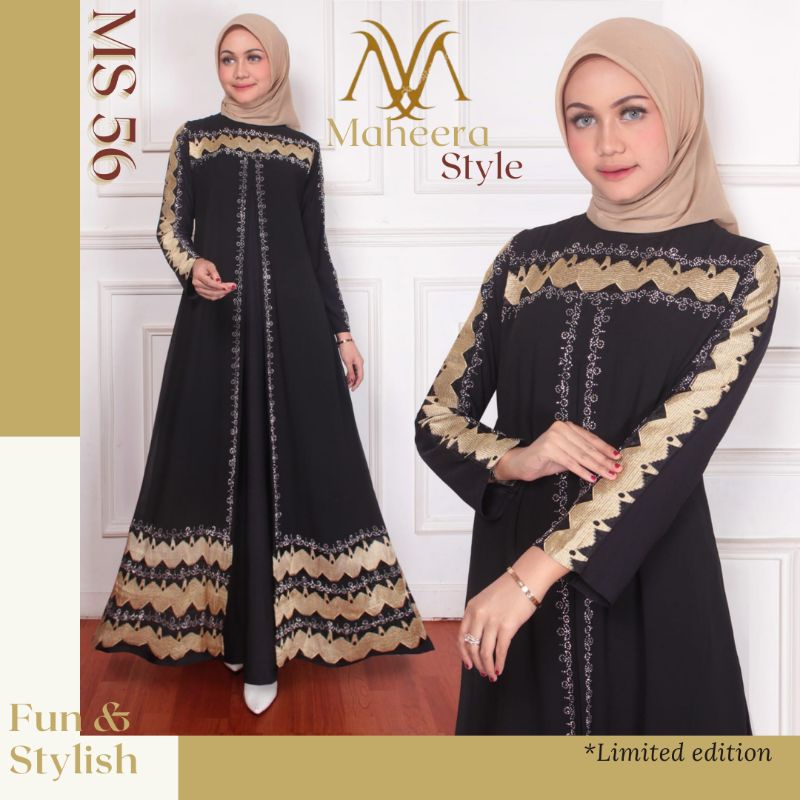 PROMO TOKO BARU!! ABAYA BORDIR PREMIUM || by : Maheera Style