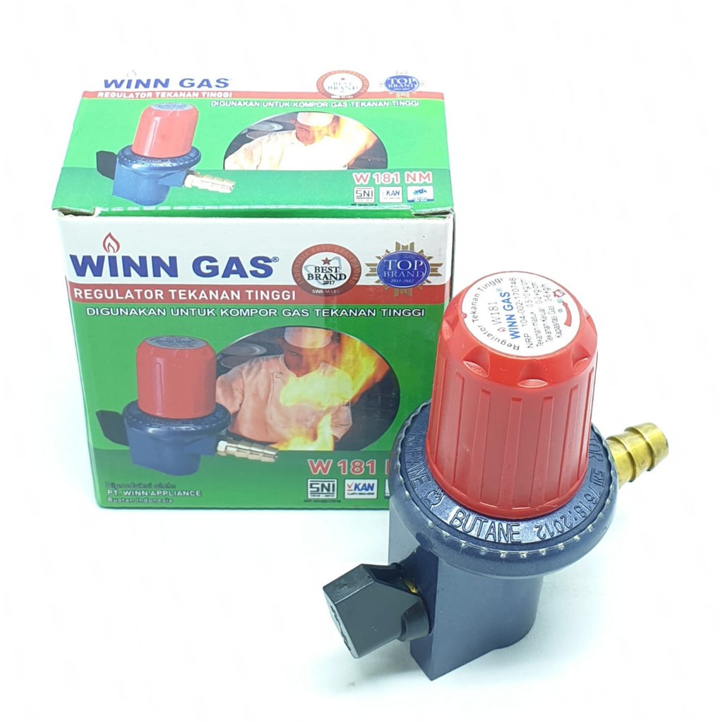 Regulator Gas Winn Gas W-181NM ( Tanpa Meter ) Tekanan Tinggi / Regulator Gas Kompor Gas LPG