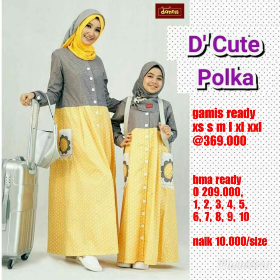 Dannis D Eggy Flower Abaya Dewasa Dannis Gamis Dewasa Dannis