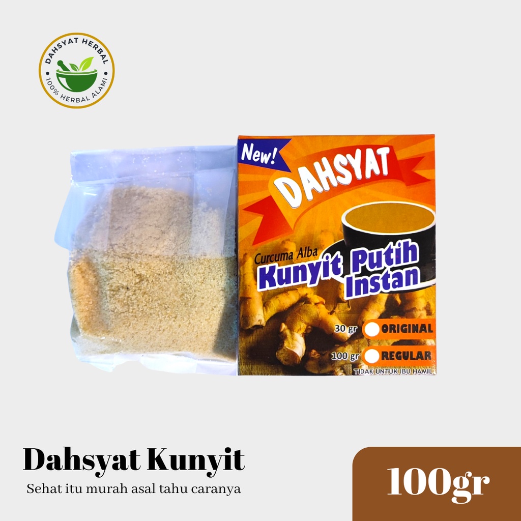 

Dahsyat Herbal - Minuman khasiat Kunyit Putih / Temu Putih Instan 100gr