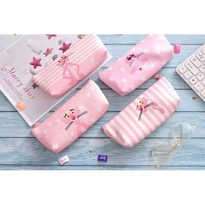 

BS127 Tempat Kotak Pensil Motif Pink Panther Pencil Case