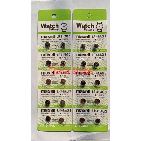 Baterai jam tangan baterai Ag3 /LR41 Maxel/Batre AG3 Murah