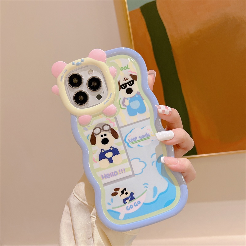 Soft Case Pelindung Tahan Banting Desain Domba Anjing Untuk iPhone 13 12 11 Pro Max X Xr Xs Max