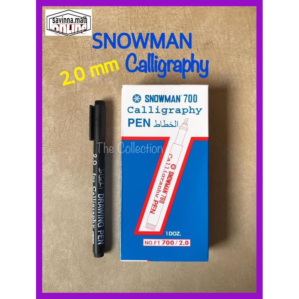 

U0Uo879- Atk0571Sm 2.0 Calligraphy Pen Snowman Kaligrafi Spidol 2,0 Marker Draw Y7Ry688-