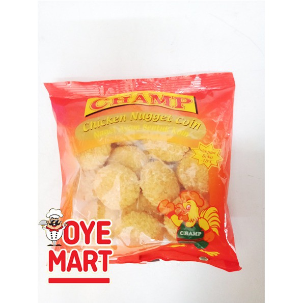 CHAMP CHICKEN NUGGET COIN 200GR NAGET AYAM BERBENTUK KOIN