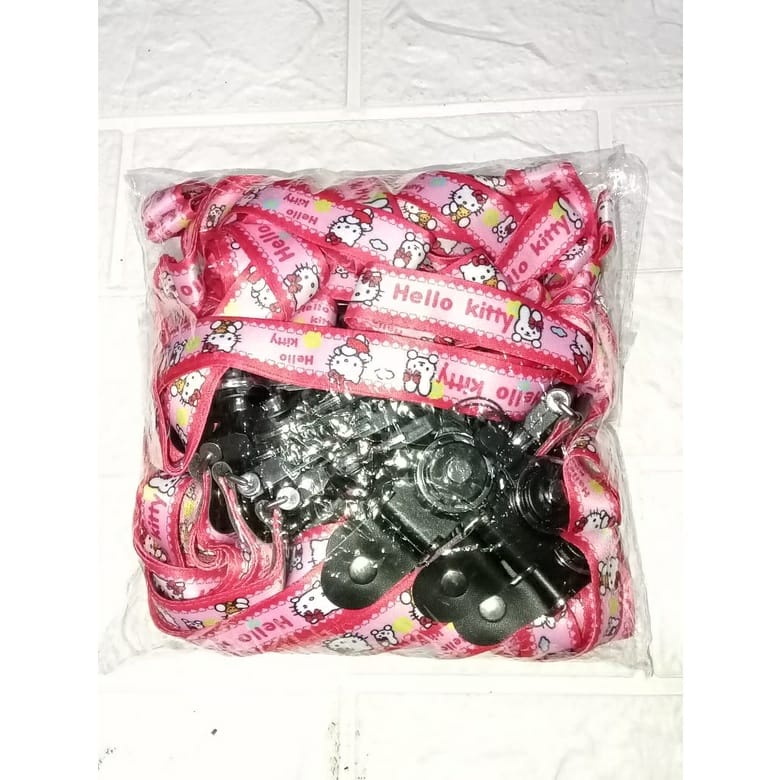 [ISI 25 PCS ] TALI GANTUNGAN VARIASI MOTIF HELLOKITTY C /TALI STRAP GANTUNGAN HANDPHONE