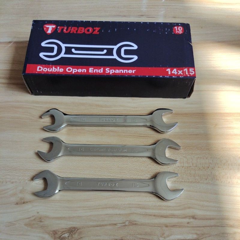 TURBOZ kunci pas 14x15 / double open end spanner 14x15 TURBOZ