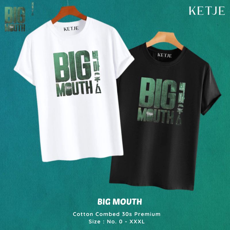 Kaos Baju Distro Big Mouth / Kaos Big Mouth Lee Jong Suk Park Chang Ho / Kaos Big Mouth Yoona Go Mih