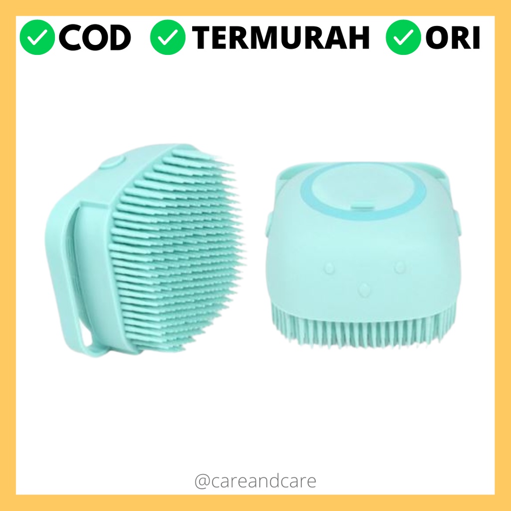 Sikat Mandi Silikon Dispenser Brush Sabun Mandi Penggosok Badan