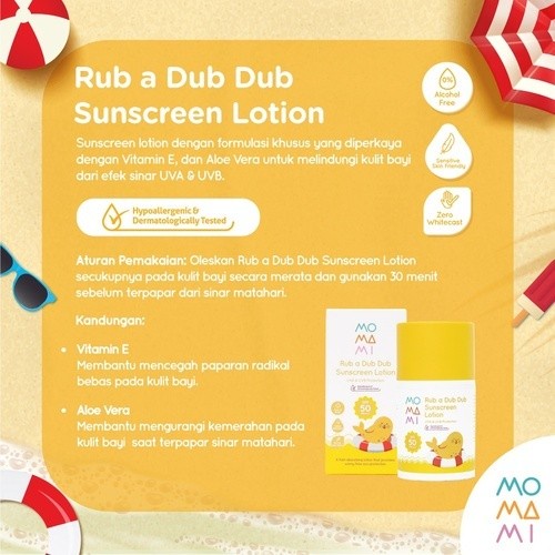 Momami Rub A Dub Dub Sunscreen Lotion 50ml