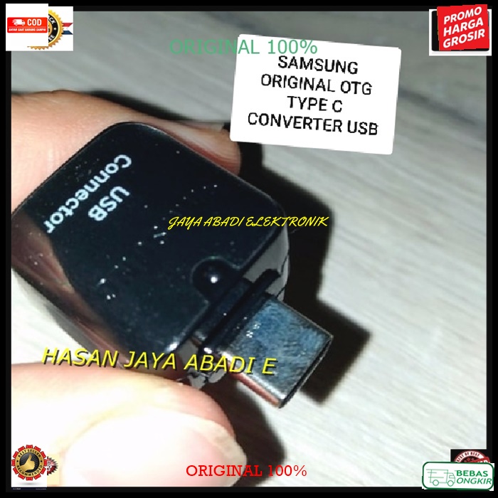 J69 ORI SAMSUNG OTG USB TYPE C TIPEC JEK JACK KONEKTOR ADAPTER HP MULTI CONVERTER PENYAMBUNG FLASH D