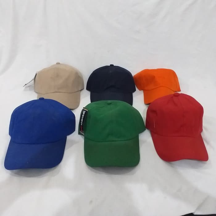 Topi Baseball Warna Polos / Topi Olahraga Dewasa