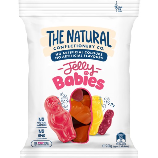 

THE NATURAL Confectionery Jelly Babies 260 Gram (Made in Australia)