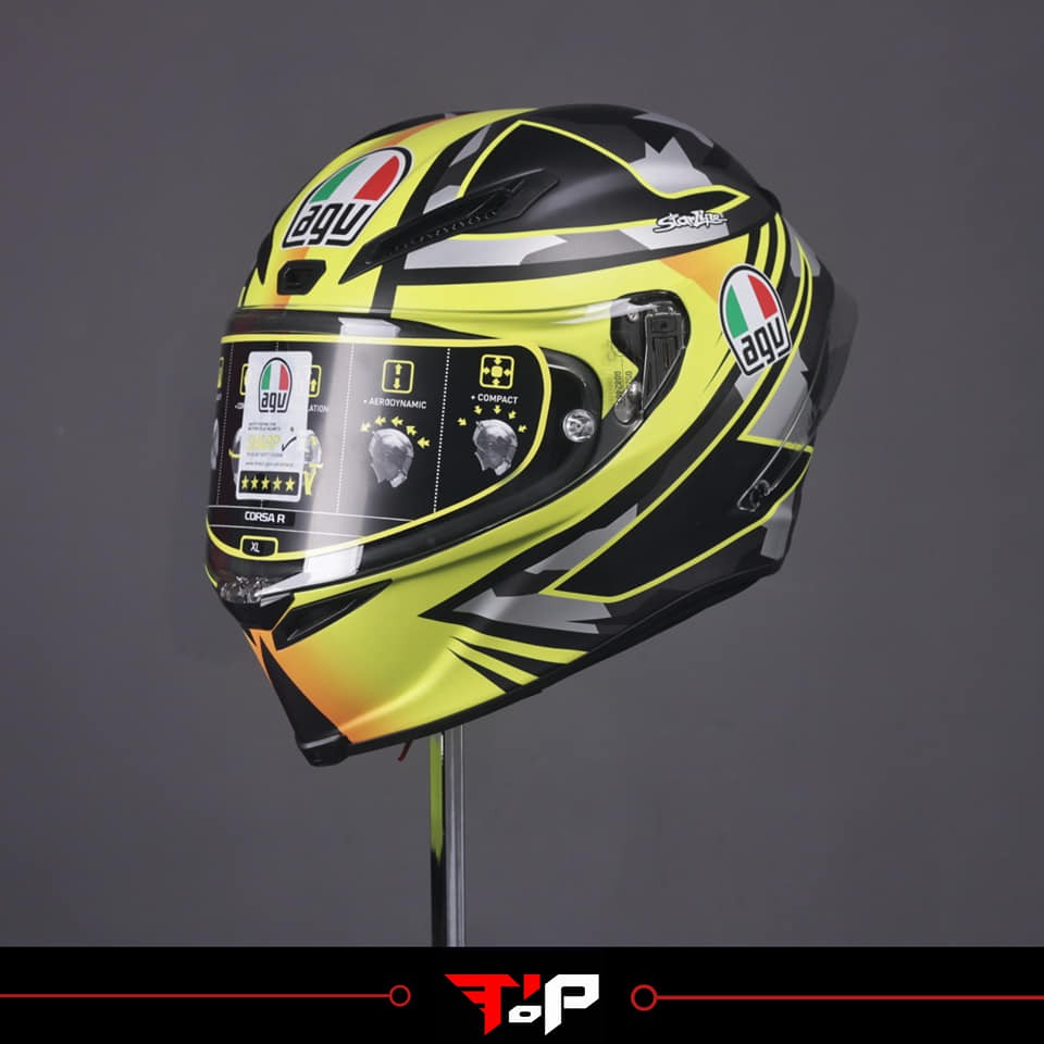 AGV CORSA R JOAN MIR WINTER TEST 2018 HELM FULL FACE