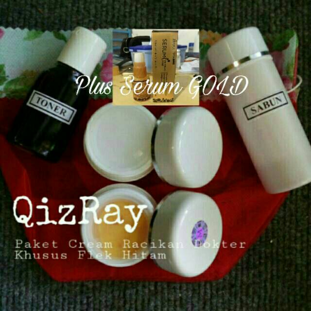 PAKET CREAM RACIKAN DOKTER UNTUK FLEK HITAM MEMBANDEL + SERUM GOLD
