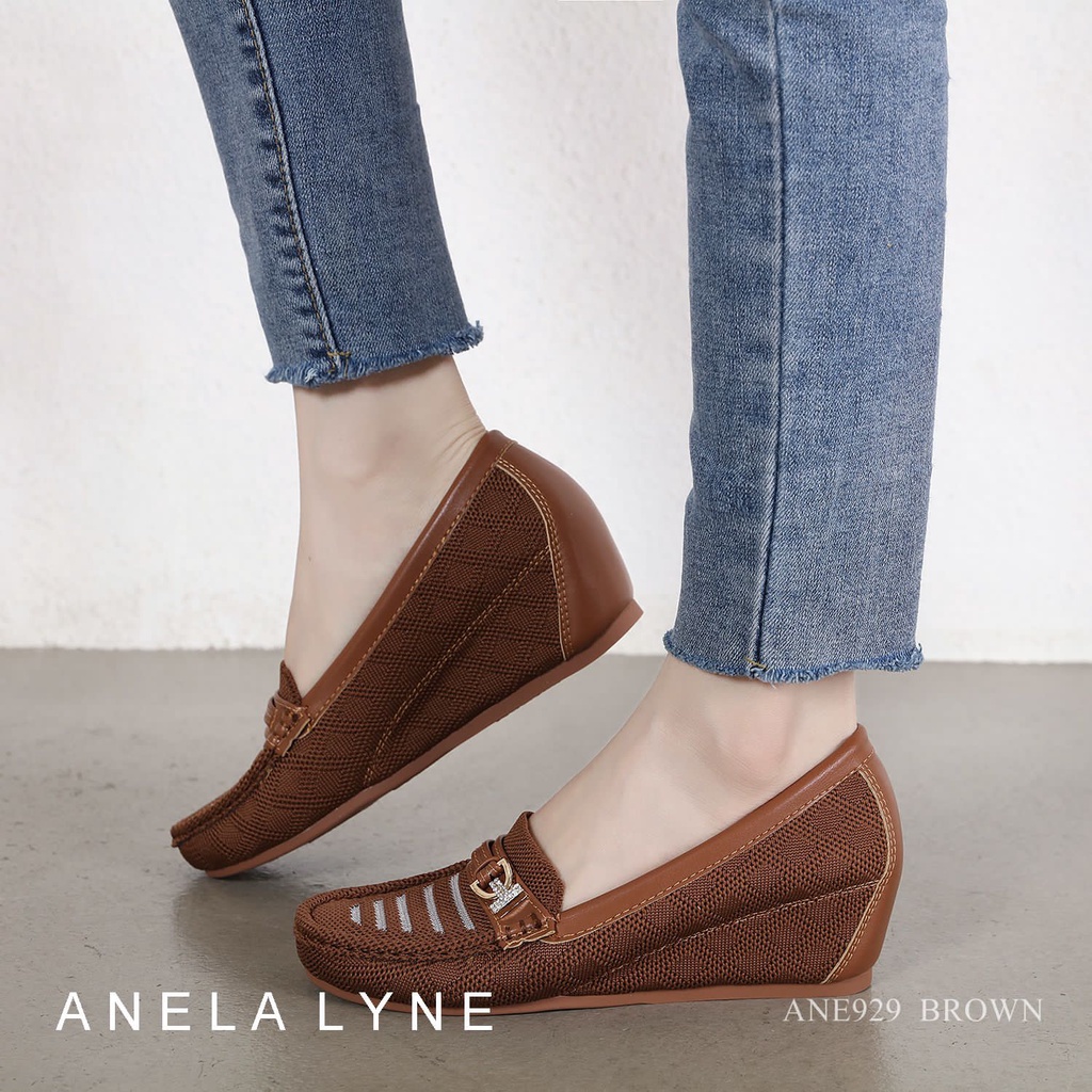 ANELA LYNE SALLIE SEPATU WEDGES ANE929 ORIGINAL